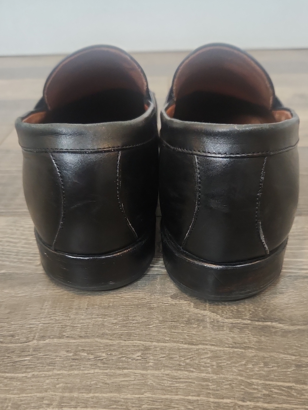 Brooks Brothers Men's Black Leather Loafers Size 10.5 - Picture 15 of 15